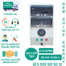 Elektrikli Şarj İstasyonu Duvar Tip 3x32A - 22kW - G-Charge Elektrikli Şarj İstasyonu Duvar Tip 3x32A - 22kW - G-Charge