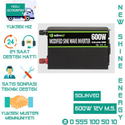 SOLİNVED 600 WATT 12 VOLT MODİFİYE SİNÜS İNVENTER