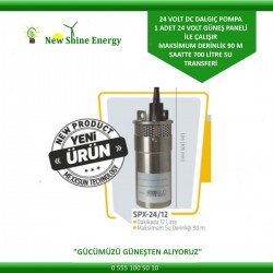 DC Pompa Mexxun 24 Volt| Solar Su Pompası 12 Litre Dakika