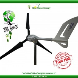 İSTABREEZE 700 WATT / 24 VOLT RÜZGAR TÜRBİNİ + ŞARJ KONTROL CİHAZI