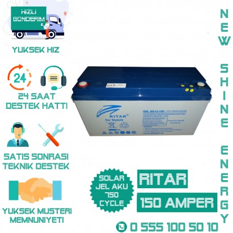 Ritar 150 Amper Jel Akü