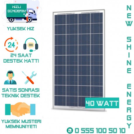 Suneng 40 Watt Polikristal Güneş Paneli