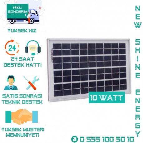 LEXRON 10 WATT POLİKRİSTAL SOLAR PANEL