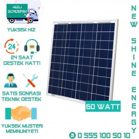 LEXRON 60 WATT POLİKRİSTAL SOLAR PANEL