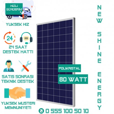 LEXRON 80 WATT POLİKRİSTAL SOLAR PANEL